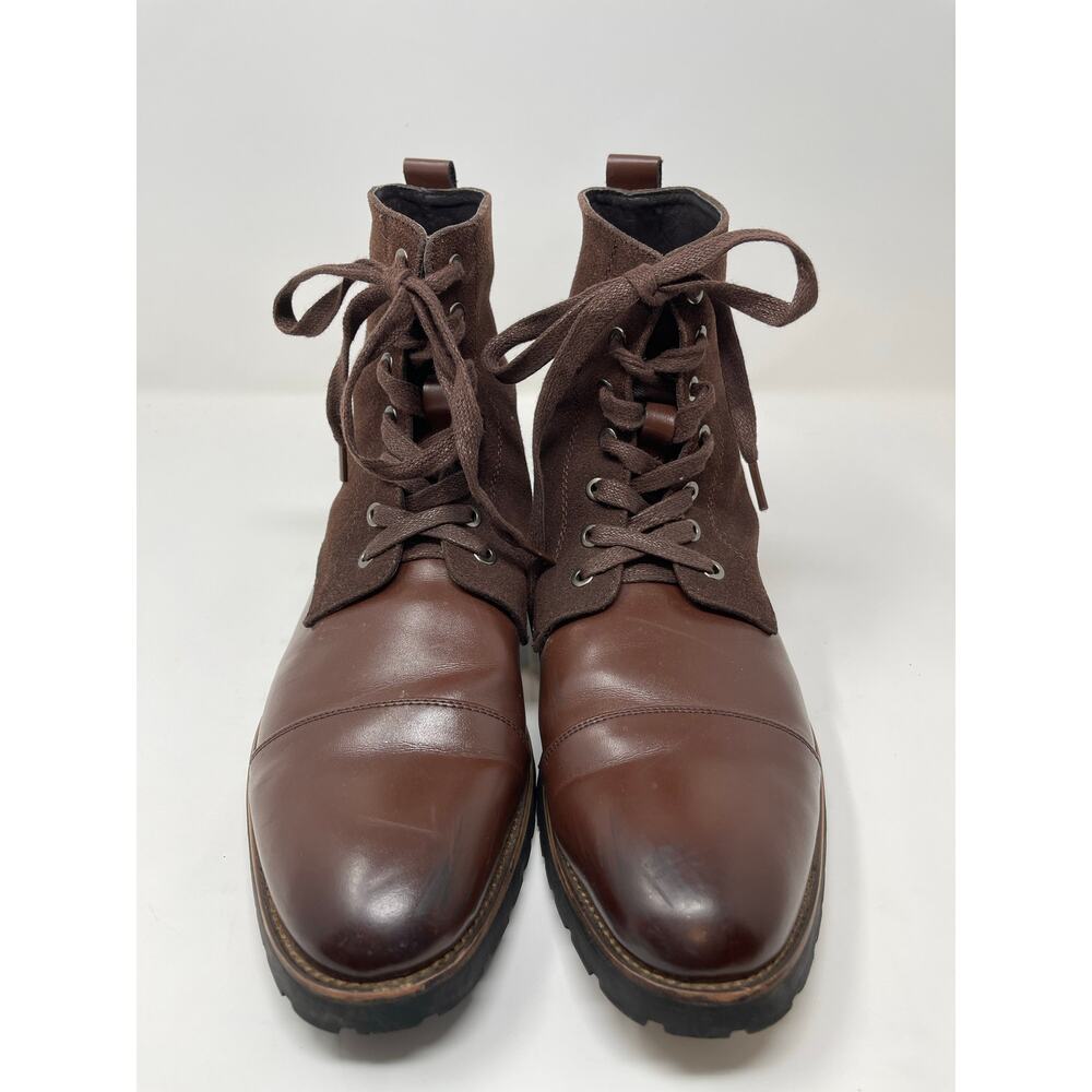Mens Cotton Fashion Trend Contrast Color Pointed Martin Boots High Top Men's 8.5